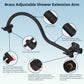 Hibbent Shop Shower Heads Hibbent All Metal CUPC Certified Shower Head, 8'' High Pressure Rainfall Shower Head, Handheld Showerhead Combo, 12'' Adjustable Extension Arm, 10 Sprays, 71'' Hose, Shower Holder, Matte Black Hibbent All Metal CUPC Certified Shower Head, 8'' High Pressure Rainfall Shower Head, Handheld Showerhead Combo, 12'' Adjustable Extension Arm, 10 Sprays, 71'' Hose, Shower Holder, Matte Black