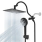 Hibbent Shop Shower Heads Hibbent All Metal High Pressure Rainfall 10'' Shower Head, CUPC Certified Handheld Showerhead Combo, 12'' Adjustable Shower Extension Arm, 10-Spray, 71'' Hose, Adhesive Showerhead Holder, Matte Black Hibbent All Metal High Pressure Rainfall 10'' Shower Head, CUPC Certified Handheld Showerhead Combo, 12'' Adjustable Shower Extension Arm, 10-Spray, 71'' Hose, Adhesive Showerhead Holder, Matte Black