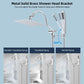 Hibbent Shop Shower Heads Hibbent All Metal Rain Shower Head Combo with Hose & High Pressure Handheld Shower Wand