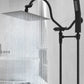Hibbent Shop Shower Heads Hibbent All Metal Rain Shower Head Combo with Hose & High Pressure Handheld Shower Wand