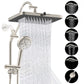 Hibbent Shop Shower Heads Hibbent cUPC Certified 13'' Shower Head Combo, High Pressure 5 Spray Rainfall Showerhead, 10 Spray Handheld, All Metal Easy Reach 4-way Diverter Arm with Pause Mode, 71'' Hose & Holder Hibbent cUPC Certified 13'' Shower Head Combo, High Pressure 5 Spray Rainfall Showerhead, 10 Spray Handheld, All Metal Easy Reach 4-way Diverter Arm with Pause Mode, 71'' Hose & Holder