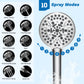 Hibbent Shop Shower Heads Hibbent cUPC Certified 13'' Shower Head Combo, High Pressure 5 Spray Rainfall Showerhead, 10 Spray Handheld, All Metal Easy Reach 4-way Diverter Arm with Pause Mode, 71'' Hose & Holder Hibbent cUPC Certified 13'' Shower Head Combo, High Pressure 5 Spray Rainfall Showerhead, 10 Spray Handheld, All Metal Easy Reach 4-way Diverter Arm with Pause Mode, 71'' Hose & Holder