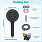 Hibbent Shop Shower Heads Hibbent High Pressure 10-mode Shower Head, Filtered Handheld Showerhead with Adjustable Brass Joint Holder, 71" Metal Hose, Improve Skin & Hair, Built-in Power Wash to Clean Tub & Pets, Black Hibbent High Pressure 10-mode Shower Head, Filtered Handheld Showerhead with Adjustable Brass Joint Holder, 71" Metal Hose, Improve Skin & Hair, Built-in Power Wash to Clean Tub & Pets, Black
