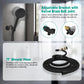 Hibbent Shop Shower Heads Hibbent High Pressure 10-mode Shower Head, Filtered Handheld Showerhead with Adjustable Brass Joint Holder, 71" Metal Hose, Improve Skin & Hair, Built-in Power Wash to Clean Tub & Pets, Black Hibbent High Pressure 10-mode Shower Head, Filtered Handheld Showerhead with Adjustable Brass Joint Holder, 71" Metal Hose, Improve Skin & Hair, Built-in Power Wash to Clean Tub & Pets, Black