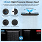 Hibbent Shop Shower Heads Hibbent Rain Shower Head, 13'' High Pressure Rainfall 5 Spray Mode Showerhead with 12" Shower Head Extension Arm, Solid Brass Adjustable Shower Arm Extender, Waterfall fixed Showerheads, Matte Black Hibbent Rain Shower Head, 13'' High Pressure Rainfall 5 Spray Mode Showerhead with 12" Shower Head Extension Arm, Solid Brass Adjustable Shower Arm Extender, Waterfall fixed Showerheads, Matte Black