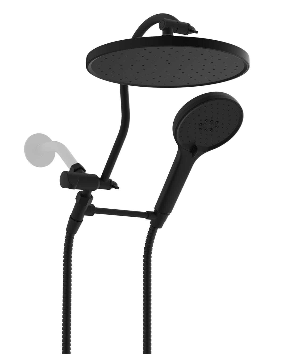 Hibbent Shop Shower Heads Hibbent Self-cleaning Shower Head, 10'' High Pressure Rainfall Shower Head, Showerhead Combo/Handheld Shower Head, 12'' Adjustable Curved Shower Extension Arm, 71'' Hose, 2 Shower Holders, Matte Black Hibbent Self-cleaning Shower Head, 10'' High Pressure Rainfall Shower Head, Showerhead Combo/Handheld Shower Head, 12'' Adjustable Curved Shower Extension Arm, 71'' Hose, 2 Shower Holders, Matte Black