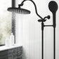 Hibbent Shop Shower Heads Hibbent Self-cleaning Shower Head, 10'' High Pressure Rainfall Shower Head, Showerhead Combo/Handheld Shower Head, 12'' Adjustable Curved Shower Extension Arm, 71'' Hose, 2 Shower Holders, Matte Black Hibbent Self-cleaning Shower Head, 10'' High Pressure Rainfall Shower Head, Showerhead Combo/Handheld Shower Head, 12'' Adjustable Curved Shower Extension Arm, 71'' Hose, 2 Shower Holders, Matte Black