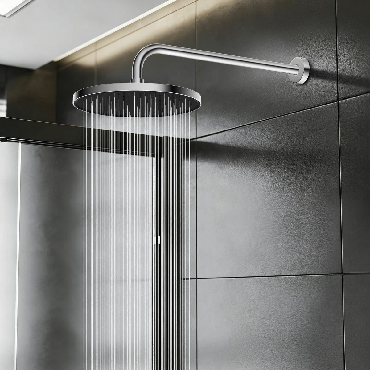 Hibbent Shop Shower Parts Hibbent 16 Inch All Metal Shower Extension Arm, Extra Long Extender with Flange, Stainless Steel Rainfall Shower Arm Water Outlet, Wall Mounted Shower Head Extender, Chrome Hibbent 16 Inch All Metal Shower Extension Arm, Extra Long Extender with Flange, Stainless Steel Rainfall Shower Arm Water Outlet, Wall Mounted Shower Head Extender, Chrome