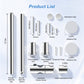 Hibbent Shop Shower Parts Hibbent 28-Inch Stainless Steel Shower Slide Bar with Adjustable Shower Holder, Universal Shower Head Slide Bar for Bathroom, Adhesive Pads, Height & Angle Adjustment Showerhead Holder Hibbent 28-Inch Stainless Steel Shower Slide Bar with Adjustable Shower Holder, Universal Shower Head Slide Bar for Bathroom, Adhesive Pads, Height & Angle Adjustment Showerhead Holder