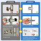 Hibbent Shop Shower Parts Hibbent 28-Inch Stainless Steel Shower Slide Bar with Adjustable Shower Holder, Universal Shower Head Slide Bar for Bathroom, Adhesive Pads, Height & Angle Adjustment Showerhead Holder Hibbent 28-Inch Stainless Steel Shower Slide Bar with Adjustable Shower Holder, Universal Shower Head Slide Bar for Bathroom, Adhesive Pads, Height & Angle Adjustment Showerhead Holder