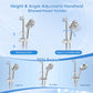 Hibbent Shop Shower Parts Hibbent 28-Inch Stainless Steel Shower Slide Bar with Adjustable Shower Holder, Universal Shower Head Slide Bar for Bathroom, Adhesive Pads, Height & Angle Adjustment Showerhead Holder Hibbent 28-Inch Stainless Steel Shower Slide Bar with Adjustable Shower Holder, Universal Shower Head Slide Bar for Bathroom, Adhesive Pads, Height & Angle Adjustment Showerhead Holder