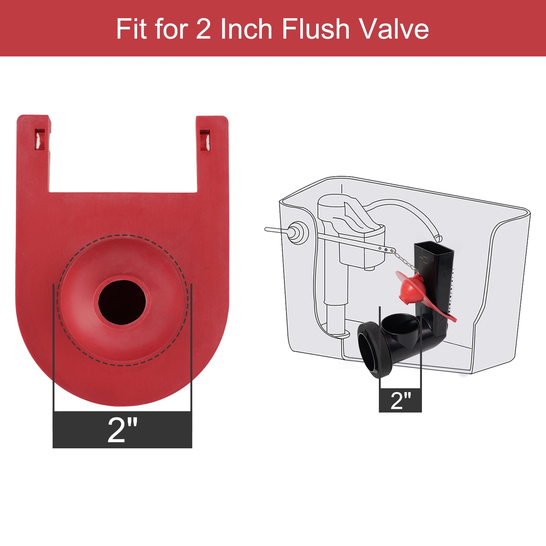 Hibbent Shop Toilet & Bidet Accessories Hibbent 2 Pack 2 Inch Toilet Flapper Replacement Compatible with Kohler Hinge-Style Parts 84995 and 1000490 Toilet Flapper, High Performance with Stainless Chain, Easy to Install Hibbent 2 Pack 2 Inch Toilet Flapper Replacement Compatible with Kohler Hinge-Style Parts 84995 and 1000490 Toilet Flapper, High Performance with Stainless Chain, Easy to Install
