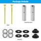Hibbent Shop Toilet & Bidet Accessories Hibbent 2 PCS Universal Toilet Seat Bolts Kit, Heavy Duty Solid Brass Toilet Bolts with Extra Long Stainless Steel Downlock Nuts Rubber Washers Gaskets, Easy to Install - Bathroom Toilet Repair Screw Hibbent 2 PCS Universal Toilet Seat Bolts Kit, Heavy Duty Solid Brass Toilet Bolts with Extra Long Stainless Steel Downlock Nuts Rubber Washers Gaskets, Easy to Install - Bathroom Toilet Repair Screw