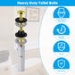 Hibbent Shop Toilet & Bidet Accessories Hibbent 2 PCS Universal Toilet Seat Bolts Kit, Heavy Duty Solid Brass Toilet Bolts with Extra Long Stainless Steel Downlock Nuts Rubber Washers Gaskets, Easy to Install - Bathroom Toilet Repair Screw Hibbent 2 PCS Universal Toilet Seat Bolts Kit, Heavy Duty Solid Brass Toilet Bolts with Extra Long Stainless Steel Downlock Nuts Rubber Washers Gaskets, Easy to Install - Bathroom Toilet Repair Screw
