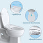 Hibbent Shop Toilet Seats Hibbent Round Bidet Toilet Seat with Slow Close, Non-Electric Bidet Attachment for Toilet Seat with Dual Nozzle, Bidet Sprayer with Adjustable Self-Cleaning Nozzles, Brass T Adapter Hibbent Round Bidet Toilet Seat with Slow Close, Non-Electric Bidet Attachment for Toilet Seat with Dual Nozzle, Bidet Sprayer with Adjustable Self-Cleaning Nozzles, Brass T Adapter