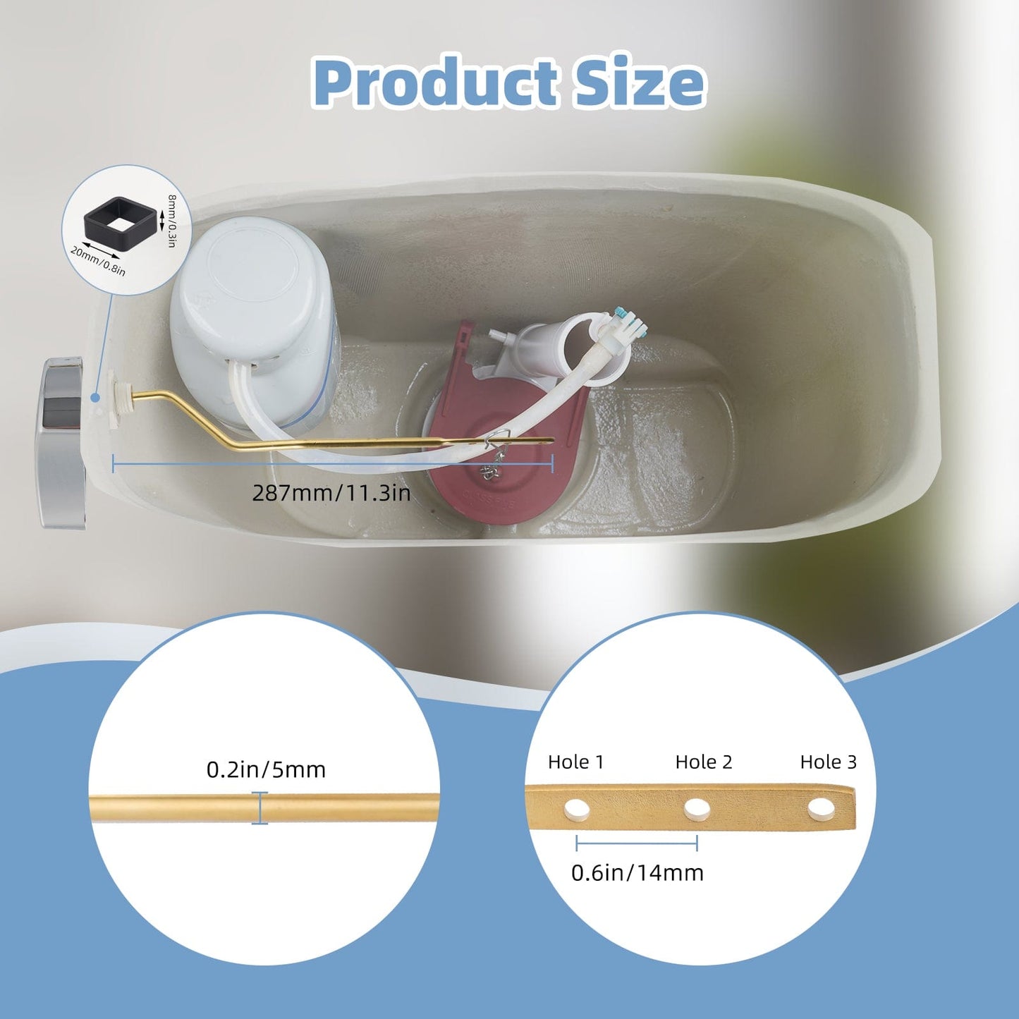 Hibbent Shop Toilet Tank Levers Hibbent 2 Pack Toilet Handle Replacement Compatible with TOTOTHU004-CP Trip Lvr for ST701, CST854, Side Mount Toilet Flush Handle, Tank Flush Lever, Chrome Hibbent 2 Pack Toilet Handle Replacement Compatible with TOTOTHU004-CP Trip Lvr for ST701, CST854, Side Mount Toilet Flush Handle, Tank Flush Lever, Chrome
