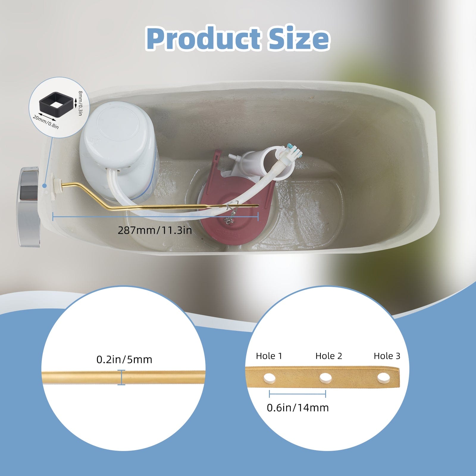 Hibbent Shop Toilet Tank Levers Hibbent 2 Pack Toilet Handle Replacement Compatible with TOTOTHU004-CP Trip Lvr for ST701, CST854, Side Mount Toilet Flush Handle, Tank Flush Lever, Chrome Hibbent 2 Pack Toilet Handle Replacement Compatible with TOTOTHU004-CP Trip Lvr for ST701, CST854, Side Mount Toilet Flush Handle, Tank Flush Lever, Chrome