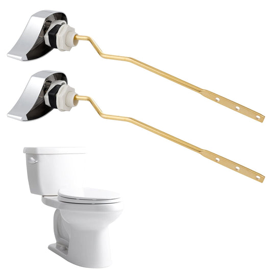 Hibbent Shop Toilet Tank Levers Hibbent 2 Pack Toilet Handle Replacement Compatible with TOTOTHU004-CP Trip Lvr for ST701, CST854, Side Mount Toilet Flush Handle, Tank Flush Lever, Chrome Hibbent 2 Pack Toilet Handle Replacement Compatible with TOTOTHU004-CP Trip Lvr for ST701, CST854, Side Mount Toilet Flush Handle, Tank Flush Lever, Chrome