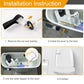 Hibbent Shop Toilet Tank Levers Hibbent 2 Pack Universal Front Mount Toilet Handle Tank Flush Lever Replacement Handle with 2 Pieces Stainless Steel Flapper Chains for Most Front Mount Toilets - Matte Black Finish Hibbent 2 Pack Universal Front Mount Toilet Handle Tank Flush Lever Replacement Handle with 2 Pieces Stainless Steel Flapper Chains for Most Front Mount Toilets - Matte Black Finish