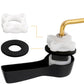 Hibbent Shop Toilet Tank Levers Hibbent 2 Pack Universal Front Mount Toilet Handle Tank Flush Lever Replacement Handle with 2 Pieces Stainless Steel Flapper Chains for Most Front Mount Toilets - Matte Black Finish Hibbent 2 Pack Universal Front Mount Toilet Handle Tank Flush Lever Replacement Handle with 2 Pieces Stainless Steel Flapper Chains for Most Front Mount Toilets - Matte Black Finish