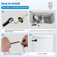 Hibbent Shop Toilet Tank Levers Hibbent Metal Front Mount Toilet Handle Replacement Kit, Metal Flush Lever, Universal Toilet Flush Handle Fits Front-Mount Tanks, Stainless Steel Flapper Chains, 4 Adjustable Holes, Oil Rubbed Bronze Hibbent Metal Front Mount Toilet Handle Replacement Kit, Metal Flush Lever, Universal Toilet Flush Handle Fits Front-Mount Tanks, Stainless Steel Flapper Chains, 4 Adjustable Holes, Oil Rubbed Bronze