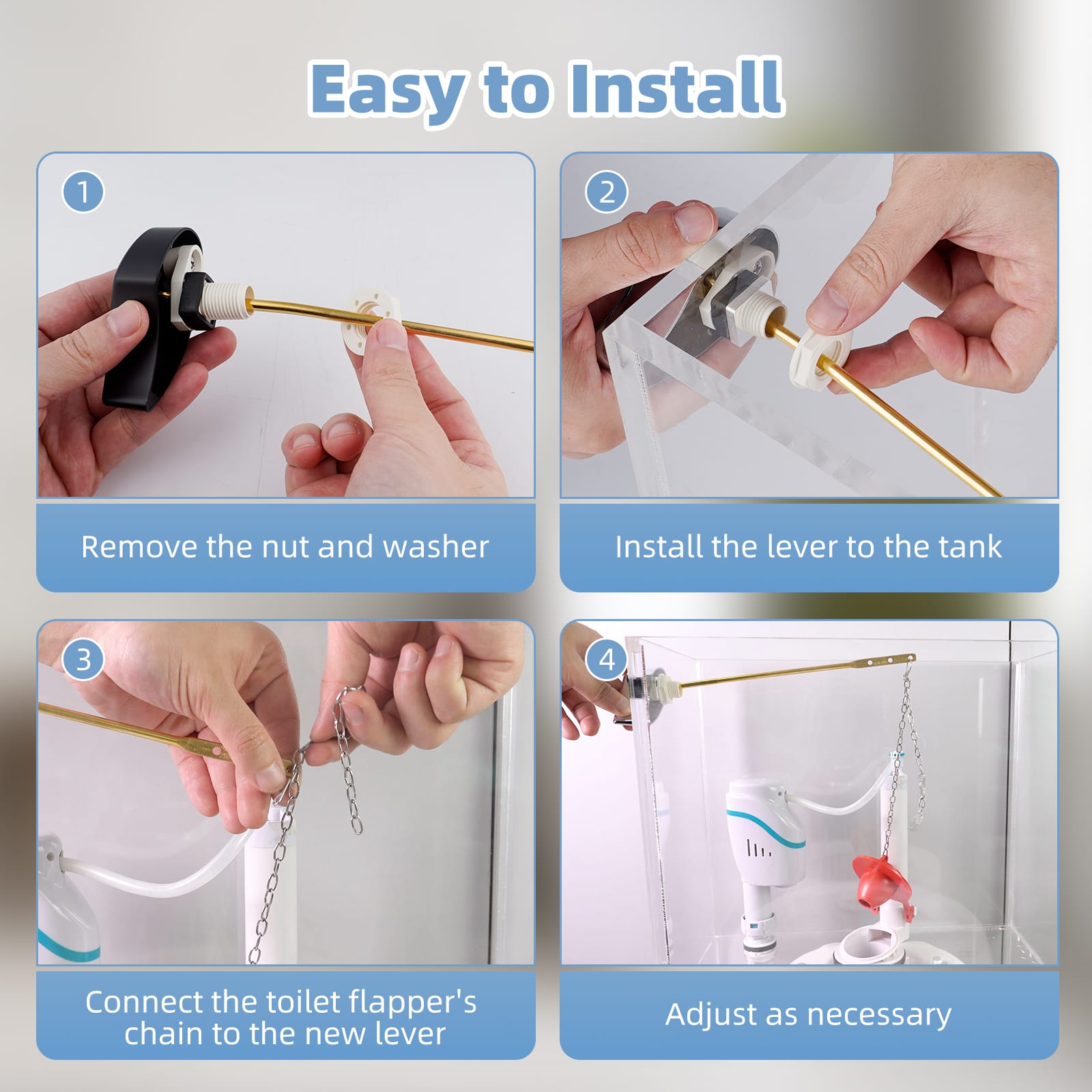 Hibbent Shop Toilet Tank Levers Hibbent Toilet Handle Tank Flush Lever Replacement Compatible with TOTOTHU004-CP Trip Lvr for ST701, CST854, Side Mount Toilet Flush Handle, Toilet Trip Lever, Matte Black Hibbent Toilet Handle Tank Flush Lever Replacement Compatible with TOTOTHU004-CP Trip Lvr for ST701, CST854, Side Mount Toilet Flush Handle, Toilet Trip Lever, Matte Black
