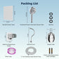Hibbent Shower Heads Hibbent All Metal 10'' Dual Filtered Rainfall Shower Head Combo, High Pressure Handheld Shower Head with 12'' Adjustable Curved Extension Arm, 20 Stage Shower Filter, 10-spray, 71'' Hose