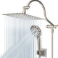 Hibbent Shower Heads Hibbent Rain Shower Head & High Pressure Hand Held Shower Head with Hose