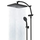 Hibbent Shower Heads Hibbent Thickness Rain Shower Head Combo with High-Pressure Handheld Showerhead