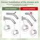 Hibbent Shower Parts Hibbent 6 Inch All Metal Shower Arm with Flange, Solid Brass Shower Head Extension, Pipe Arm Extender, Wall-Mounted Shower Water Outlet Tube with Teflon Tape for Fixed Bathroom Shower Head Hibbent 6 Inch All Metal Shower Arm with Flange, Solid Brass Shower Head Extension, Pipe Arm Extender, Wall-Mounted Shower Water Outlet Tube with Teflon Tape for Fixed Bathroom Shower Head