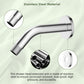Hibbent Shower Parts Hibbent 6 Inch All Metal Shower Arm with Flange, Solid Brass Shower Head Extension, Pipe Arm Extender, Wall-Mounted Shower Water Outlet Tube with Teflon Tape for Fixed Bathroom Shower Head Hibbent 6 Inch All Metal Shower Arm with Flange, Solid Brass Shower Head Extension, Pipe Arm Extender, Wall-Mounted Shower Water Outlet Tube with Teflon Tape for Fixed Bathroom Shower Head