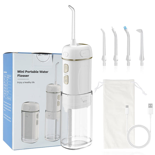 Hibbent Shower Parts Hibbent Portable Cordless Water Flosser, Mini Oral Irrigator with 3 Modes & 4 Jet Tips, IPX7 Waterproof Rechargeable Travel Electric Dental Flosser for Braces Care, Sensitive Teeth, Orthodontic Hibbent Portable Cordless Water Flosser, Mini Oral Irrigator with 3 Modes & 4 Jet Tips, IPX7 Waterproof Rechargeable Travel Electric Dental Flosser for Braces Care, Sensitive Teeth, Orthodontic