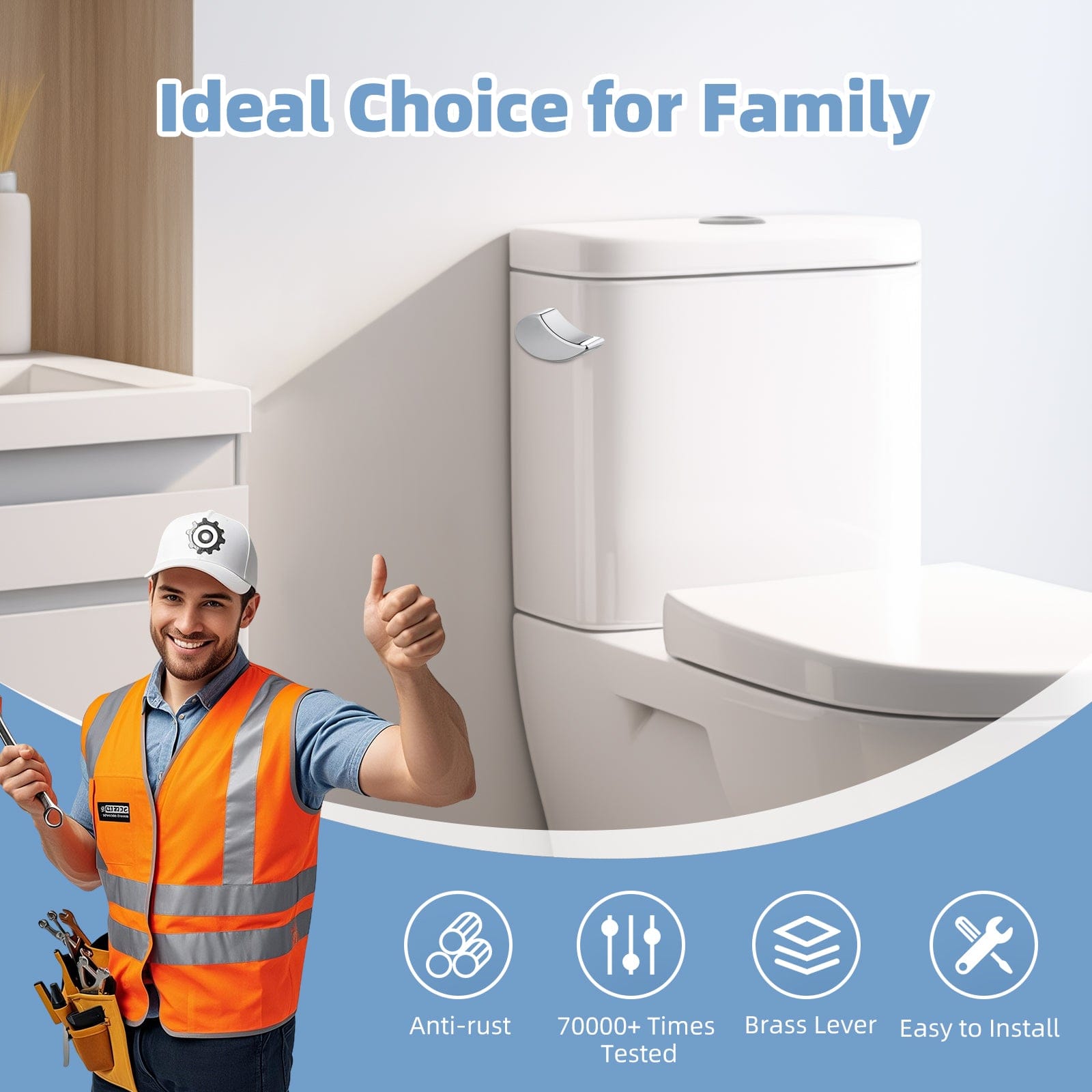 Hibbent Toilet Tank Levers Hibbent Toilet Handle Replacement Compatible with TOTOTHU004-CP Trip Lvr for ST701, CST854, CST884,Side Mount Toilet Flush Handle, Flush Tank Lever, Chrome Hibbent Toilet Handle Replacement Compatible with TOTOTHU004-CP Trip Lvr for ST701, CST854, CST884,Side Mount Toilet Flush Handle, Flush Tank Lever, Chrome