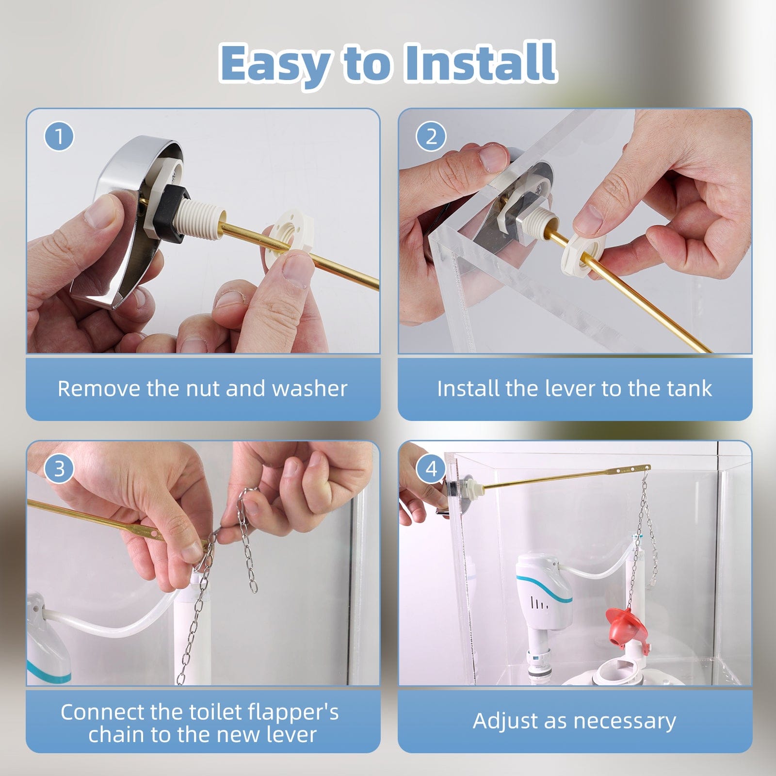Hibbent Toilet Tank Levers Hibbent Toilet Handle Replacement Compatible with TOTOTHU004-CP Trip Lvr for ST701, CST854, CST884,Side Mount Toilet Flush Handle, Flush Tank Lever, Chrome Hibbent Toilet Handle Replacement Compatible with TOTOTHU004-CP Trip Lvr for ST701, CST854, CST884,Side Mount Toilet Flush Handle, Flush Tank Lever, Chrome