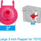 Hibbent 浮球活栓与挡板 Hibbent 2 Pack Large 3-Inch Toilet Flapper Replacement Compatible with TOTO flapper Model G-Max, THU138S, THU175S and THU331S