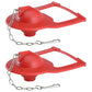 Hibbent 浮球活栓与挡板 Hibbent 2 Pack Toilet Flapper Replacement Compatible with Kohler Hinge-style parts 84995 and 1000490 Flapper