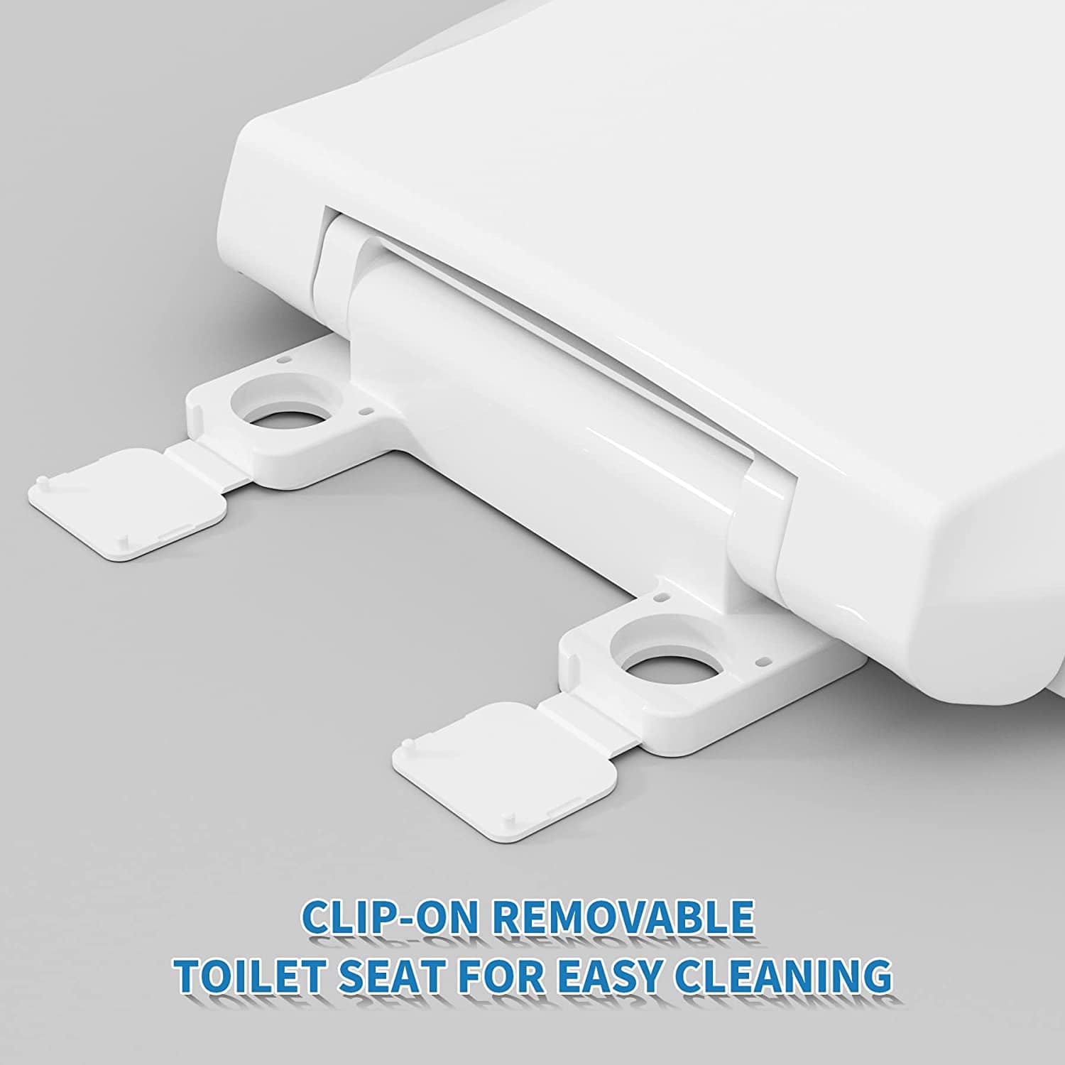 Hibbent 马桶座垫罩 Hibbent Elongated Toilet Seat with Built-in Potty Training Seat Magnetic Kids Toilet Seat Lid with Cover Fits both Adult & Child
