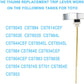 Hibbent 马桶水箱开关/扳手 Hibbent Flush Tank Lever Compatible with TOTOTHU004-CP Trip Lever for ST701C/ ST854884 - Polished Chrome