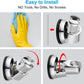 Hibbent 淋浴部件 Hibbent Shower Head Holder Removable Vacuum Suction Cup Shower Holder for Handheld Shower Head
