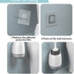 Hibbent 马桶刷/马桶刷架 Hibbent Silicone Toilet Brush with Ventilated Drying Holder Floor Standing & Wall Mounted Without Drilling