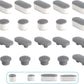 Hibbent 马桶/坐便器 Hibbent Toilet Seat Bumpers X 10 Pieces Universal Toilet Seat Buffer Toilet Lid Rubber Bumpers