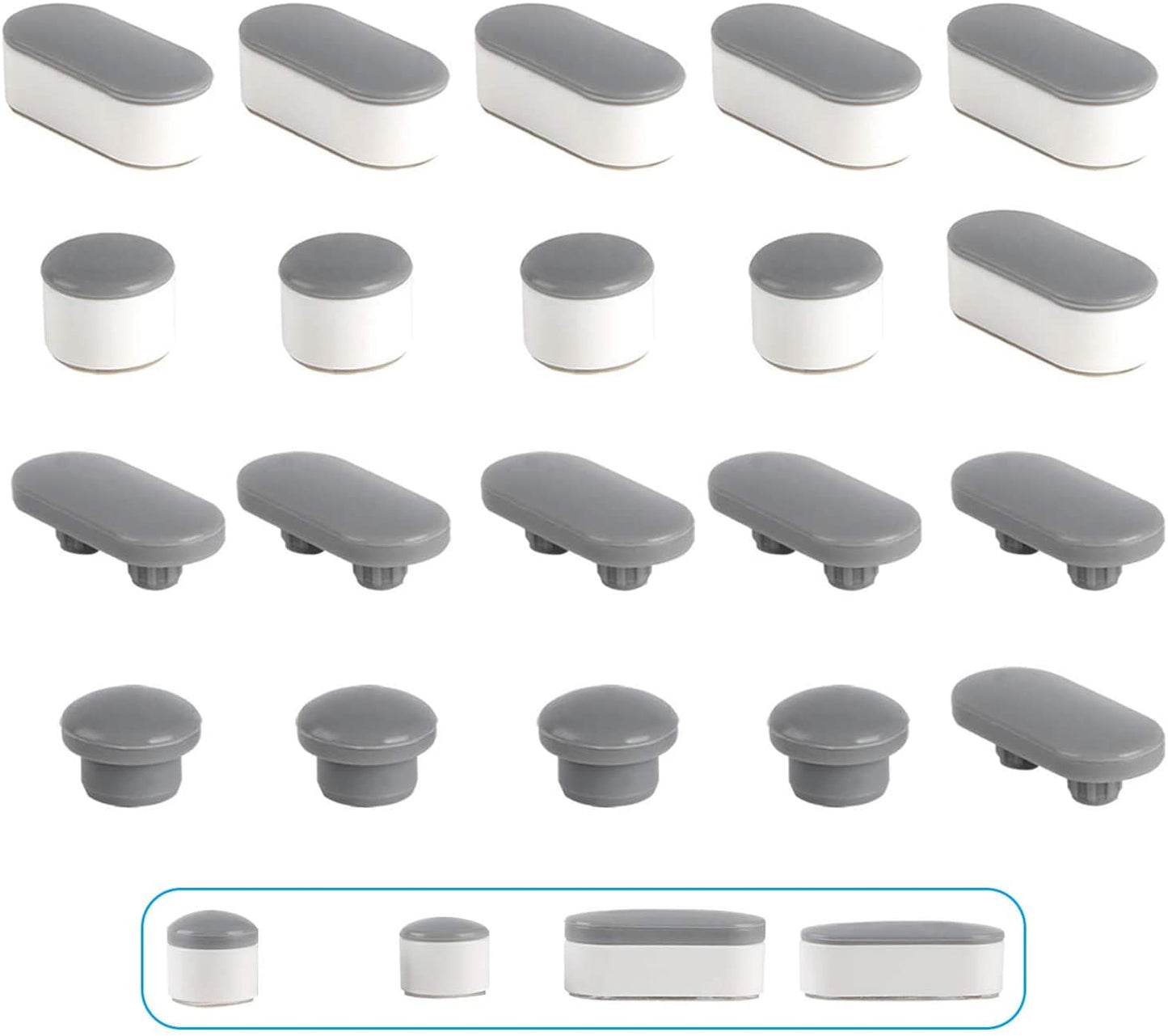 Hibbent 马桶/坐便器 Hibbent Toilet Seat Bumpers X 10 Pieces Universal Toilet Seat Buffer Toilet Lid Rubber Bumpers