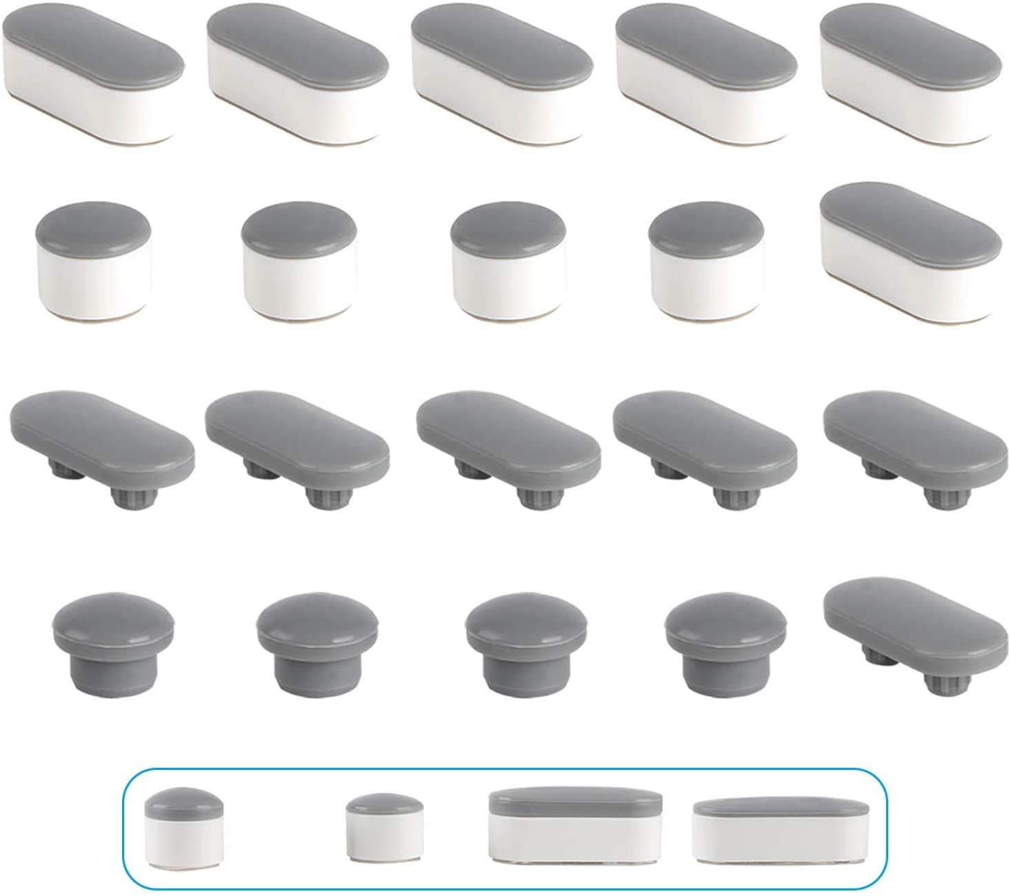 Hibbent 马桶/坐便器 Hibbent Toilet Seat Bumpers X 10 Pieces Universal Toilet Seat Buffer Toilet Lid Rubber Bumpers