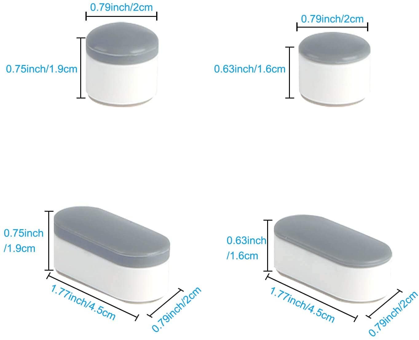 Hibbent 马桶/坐便器 Hibbent Toilet Seat Bumpers X 10 Pieces Universal Toilet Seat Buffer Toilet Lid Rubber Bumpers