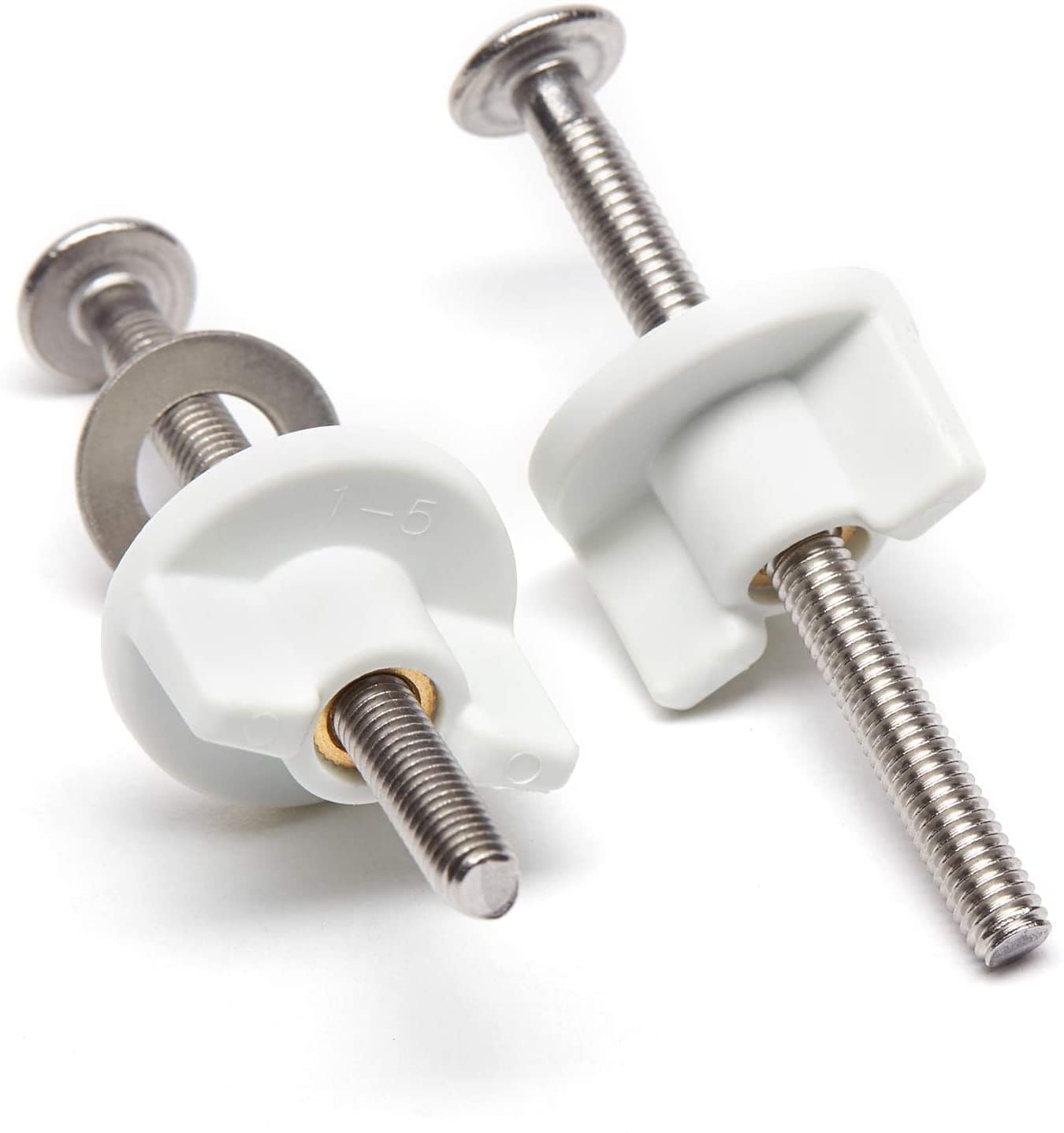 Hibbent 马桶盖 Hibbent Universal Toilet Parts Kit Toilet Seat Replacement Toilet Seat Screws and Bolts (5 Choices)