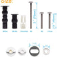 Hibbent 马桶盖 Hibbent Universal Toilet Parts Kit Toilet Seat Replacement Toilet Seat Screws and Bolts (5 Choices)