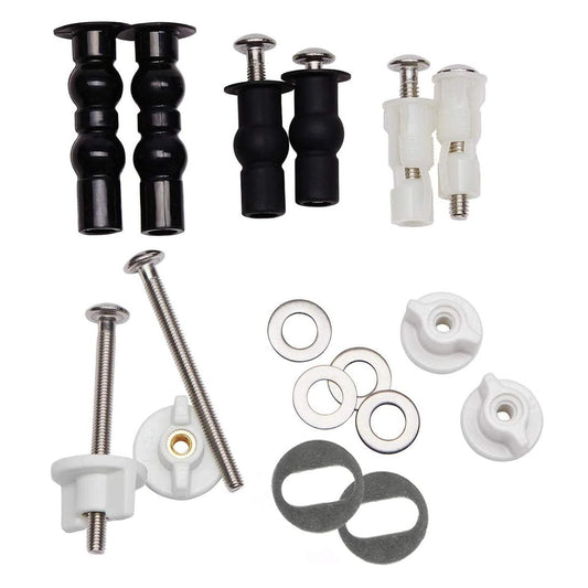 Hibbent 马桶盖 Hibbent Universal Toilet Parts Kit Toilet Seat Replacement Toilet Seat Screws and Bolts (5 Choices)