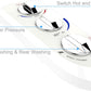 Hibbent Bidet Hibbent Attachable Bidet with Self Cleaning Dual Nozzle Hot and Cold Water Bidet Sprayer - 2000
