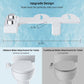 Hibbent Bidet Hibbent Bidet Attachment for Toilet, Non-Electric Dual Nozzle for Frontal & Rear Wash, Adjustable Water Pressure Control, Fresh Water Bidet Toilet Seat, Self Cleaning Water Sprayer,