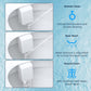 Hibbent Bidet Hibbent Bidet Attachment for Toilet, Non-Electric Dual Nozzle for Frontal & Rear Wash, Adjustable Water Pressure Control, Fresh Water Bidet Toilet Seat, Self Cleaning Water Sprayer,